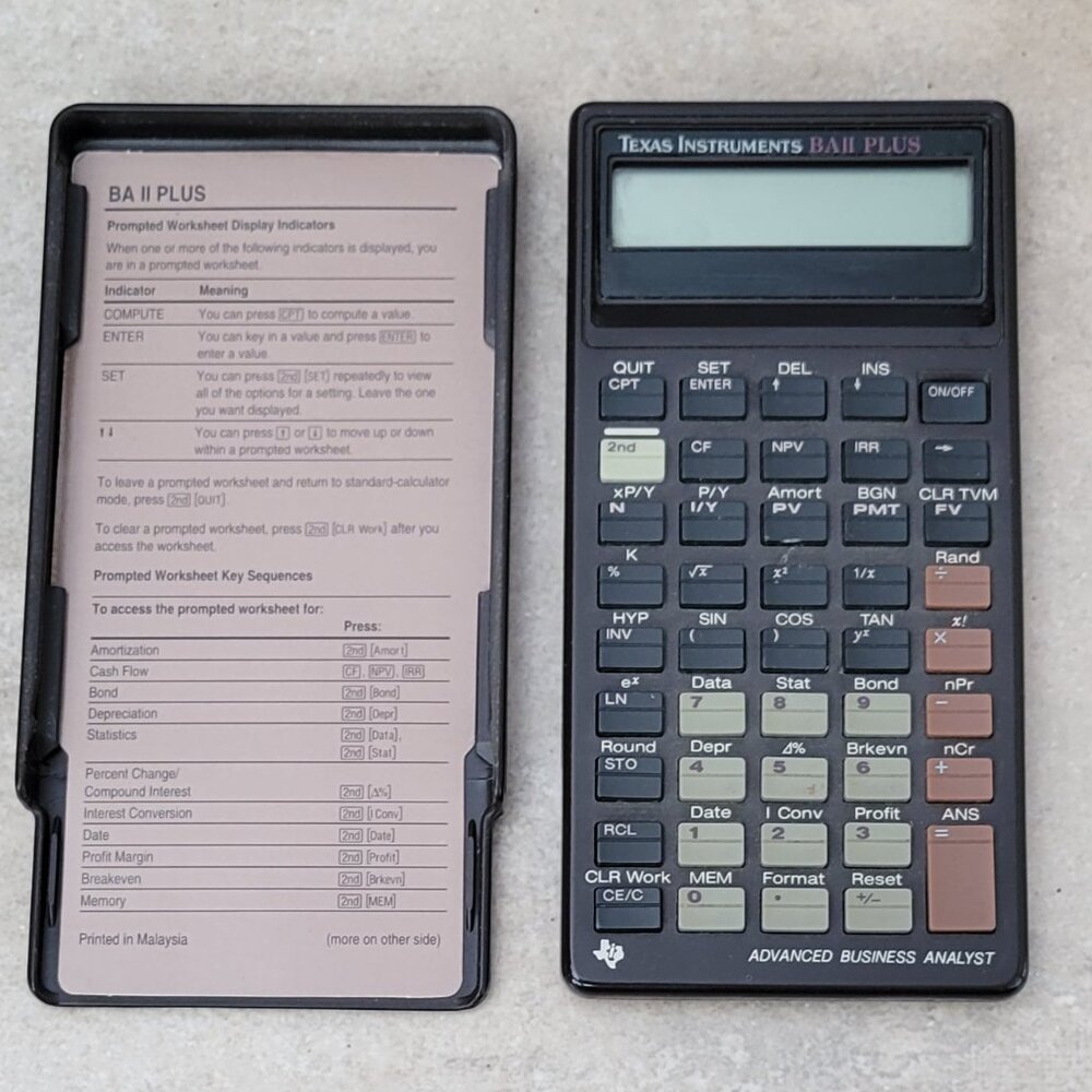 Texas Instruments BA II Plus Advanced Business Analyst Financial Calculator - Picture 4 of 7